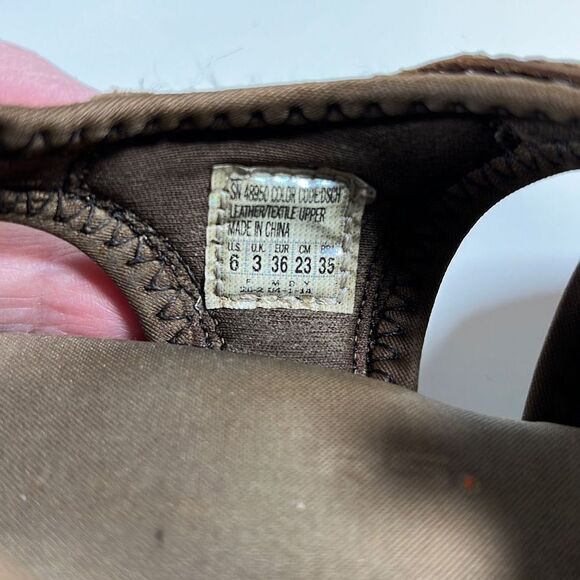 Skechers Air Comfort Leather Waterproof Hiking Walking Sandals Shoes Brown US 6